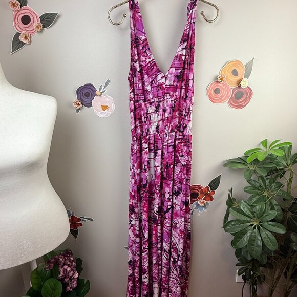 Just Love Smocked Maxi Dress - Size - Large - Picture 3 of 5
